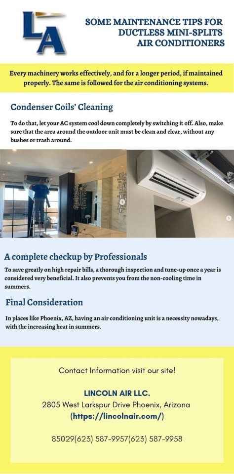 Some Maintenance Tips for Ductless Mini-Splits Air Conditioners
