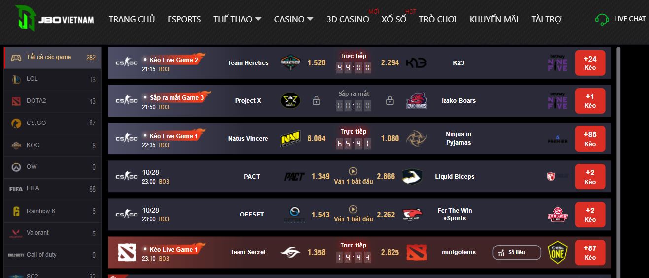 Hướng Dẫn Cách Cá Cược Esport ăn Tiền Tại Jbo