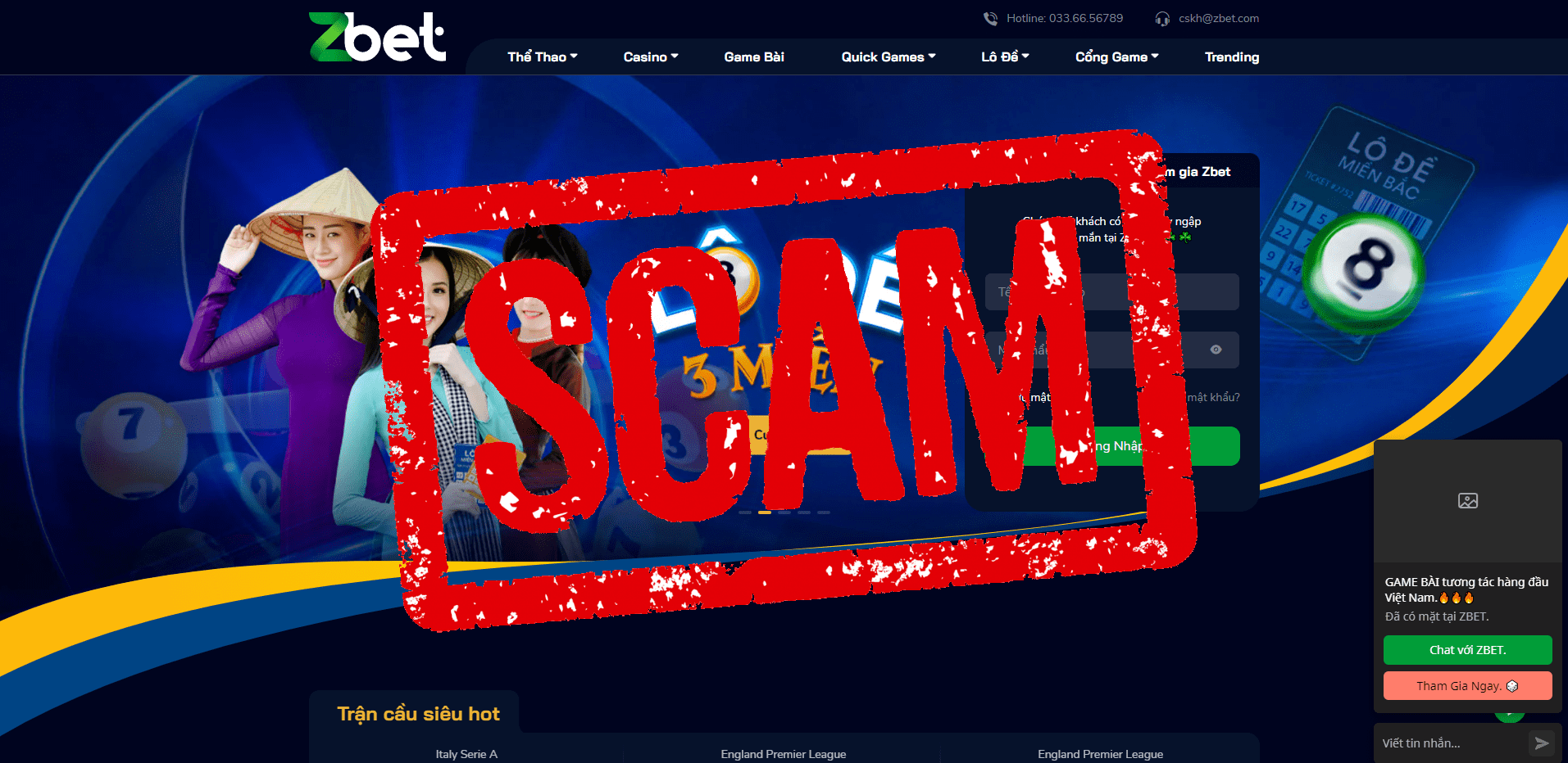 Nhà cái ZBET lừa đảo