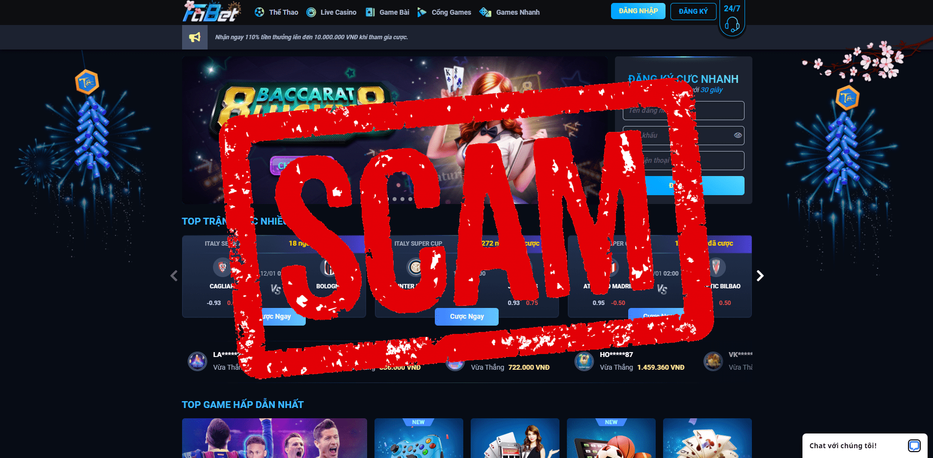 Nhà cái Fabet lừa đảo