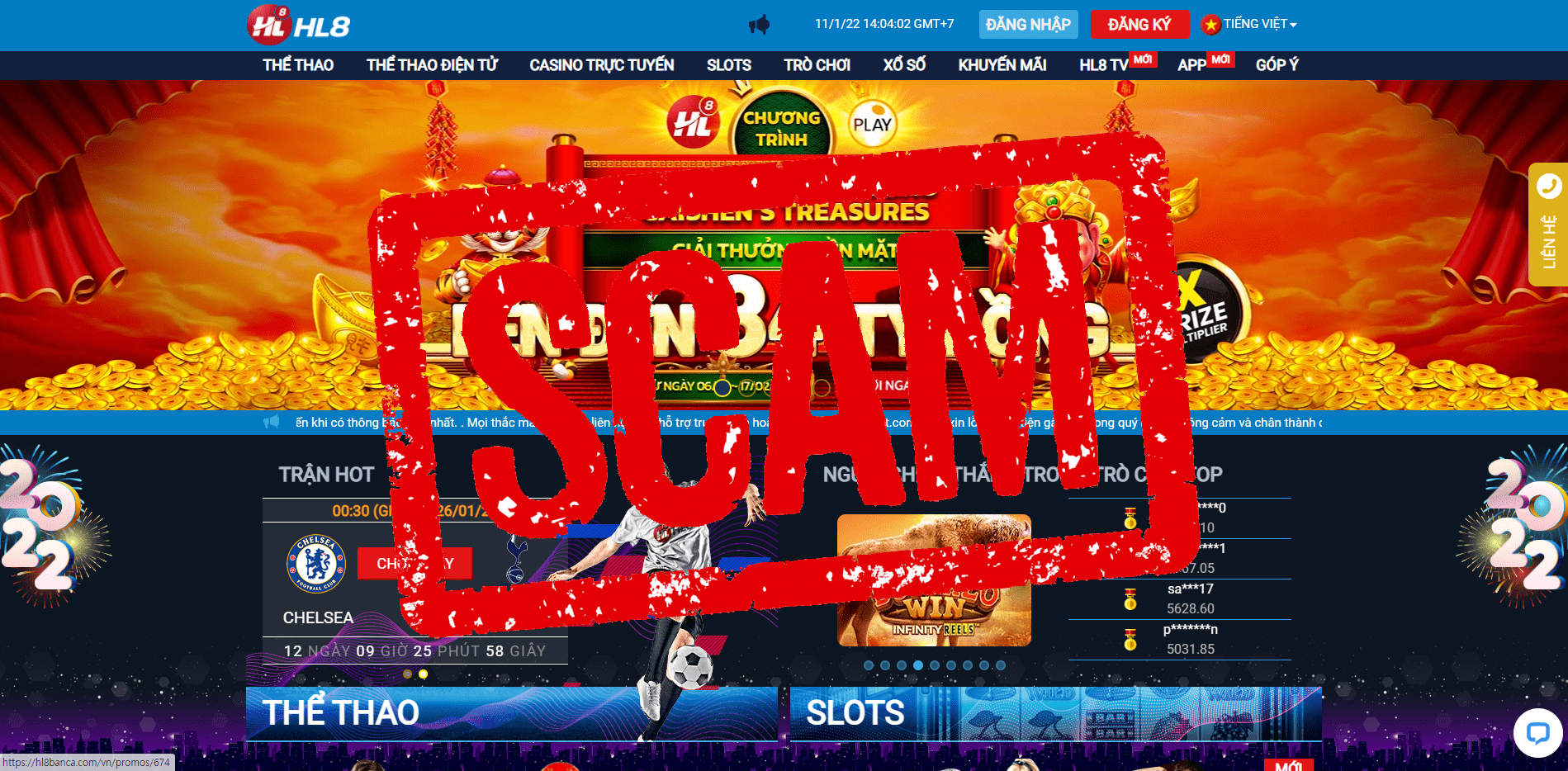 Nhà cái HL8 lừa đảo