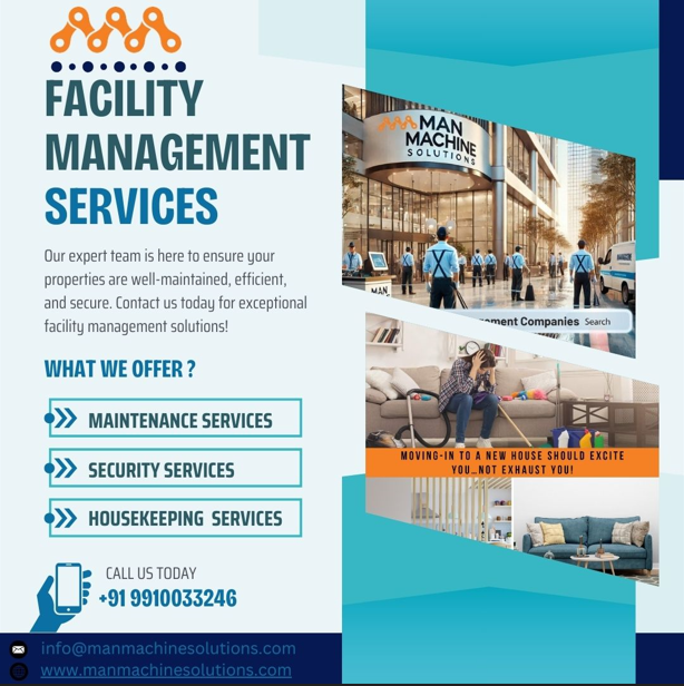 Top Facility Management Companies in Delhi NCR – Professional Housekeeping Services – Facility Management Company | Manmachinesolutions