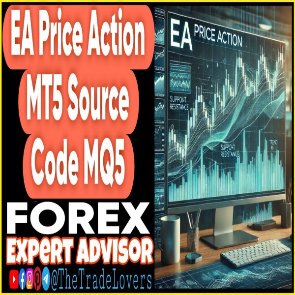 EA Price Action MT5 Source Code MQ5 (Works on Build 4695+) | Forex Robot | MT5 Expert Advisor - The Trade Lovers