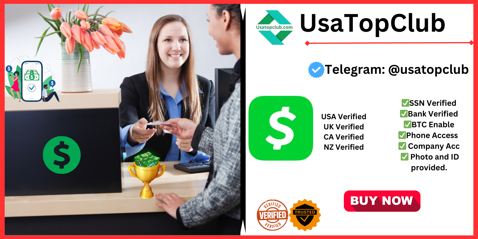 1200 Best Site To Buy Verified CashApp Accounts