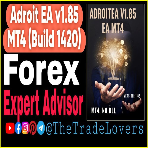 Adroitea V1.85 EA MT4 (Works on Build 1421+) | Forex Robot | MT4 Expert Advisor - The Trade Lovers