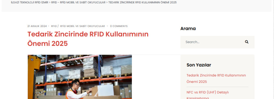 Tedarik Zincirinde RFID Kullanımının Önem Cover Image
