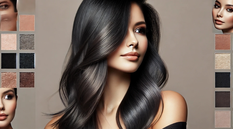 Dark Charcoal Hair Color for a Sleek Makeover - Houston