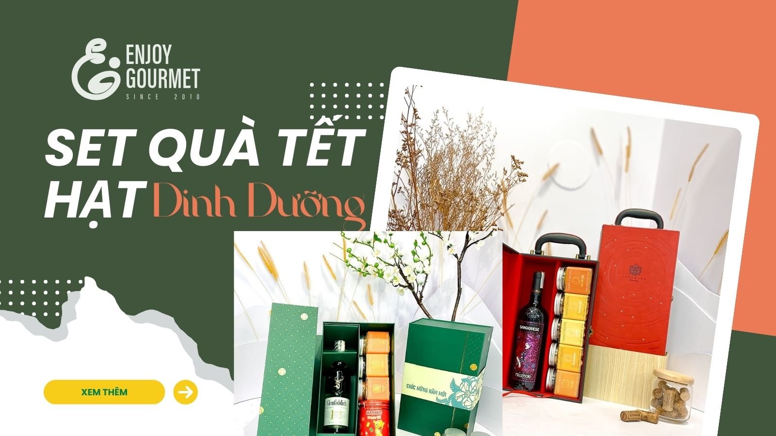 Set quà tết hạt dinh dưỡng CHẤT LƯỢNG 2025 - Enjoy Gourmet