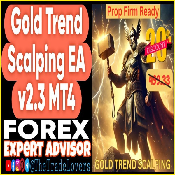 Gold Trend Scalping EA v2.3 MT4 (Works on Build 1431+) | Forex Robot | MT4 Expert Advisor - The Trade Lovers