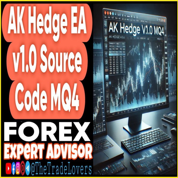 AK Hedge EA v1.0 Source Code MQ4 (Works on Build 1431+) | Forex Robot | MT4 Expert Advisor - The Trade Lovers