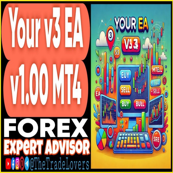 Your V3 EA v1.00 MT4 (Works on Build 1431+) | Forex Robot | MT4 Expert Advisor - The Trade Lovers