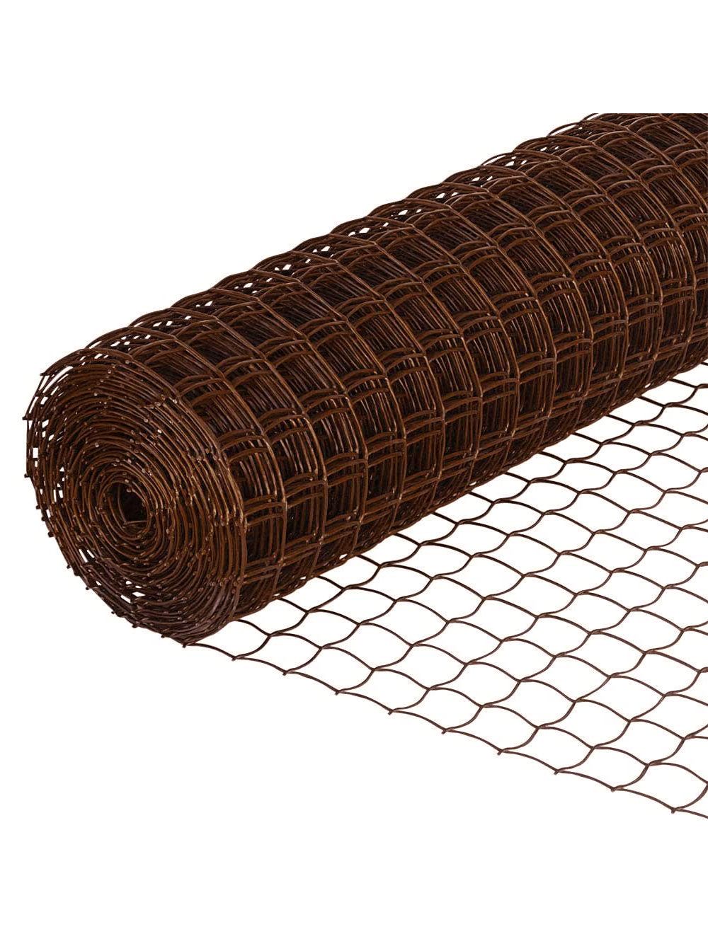 UV Protected Brown Climbing Plant Support Mesh - 50mm x 50mm - Netting Store