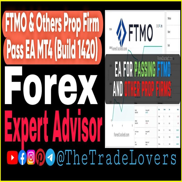 FTMO EA Passing Pack MT4 with SetFiles (Platform Build 1421+) | Forex Robot | MT4 Expert Advisor - The Trade Lovers