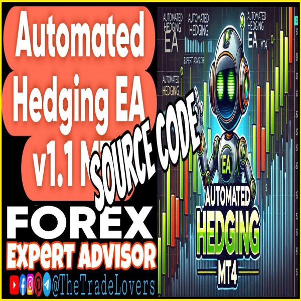 Automated Hedging EA v1.1 Source Code MQ4 (Works on Build 1440+) | Forex Robot | MT4 Expert Advisor - The Trade Lovers