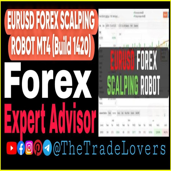 EURUSD Forex Scalping Robot MT4 (Work on Build 1421+) | Forex Robot | MT4 Expert Advisor - The Trade Lovers