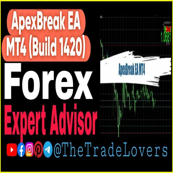 ApexBreak EA MT4 v1.6 (Work on Build 1421+) | Forex Robot | MT4 Expert Advisor - The Trade Lovers