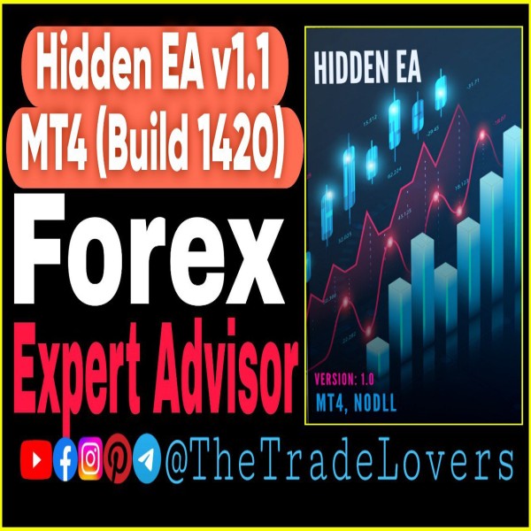 HIDDEN EA v1.1 MT4 No DLL (Work on Build 1421+) | Forex Robot | MT4 Expert Advisor - The Trade Lovers