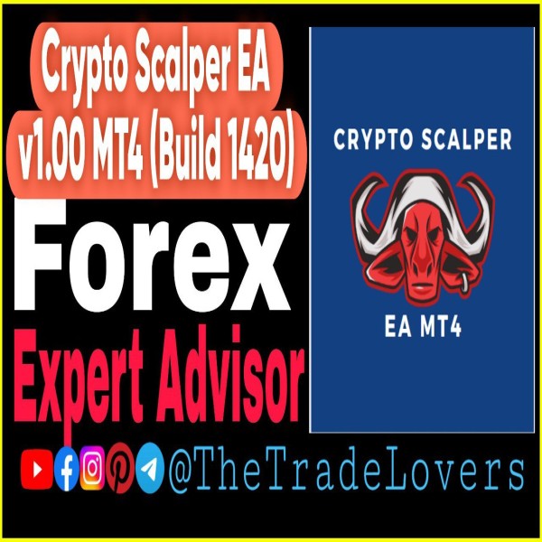 Crypto Scalper EA MT4 (Work on Build 1421+) | Forex Robot | MT4 Expert Advisor - The Trade Lovers