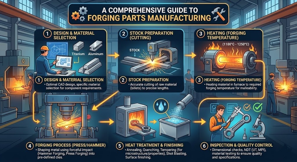 A comprehensive guide for Forging parts manufacturing