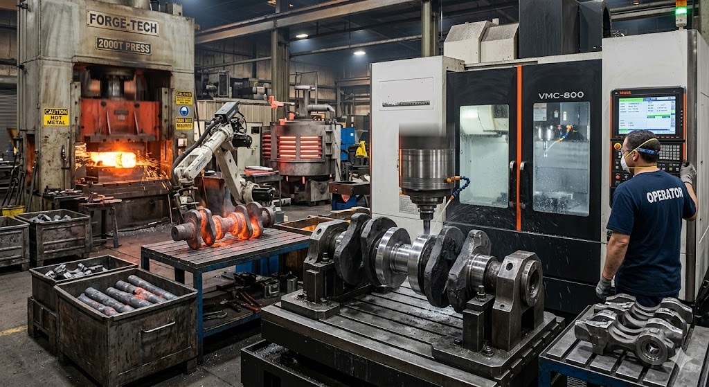 Forging machining: A combination of forging with machining for manufacturing forging parts
