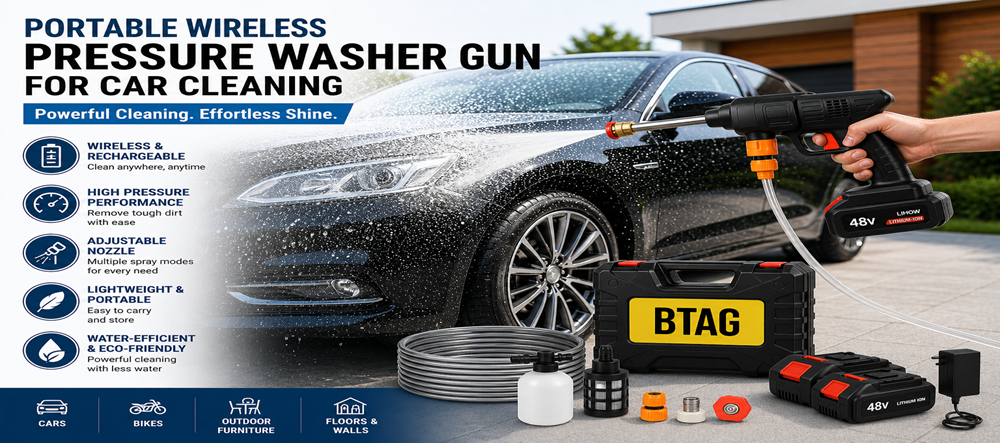 Buy Portable Wireless Pressure Washer Gun for Car Cleaning  – Bimla Traders