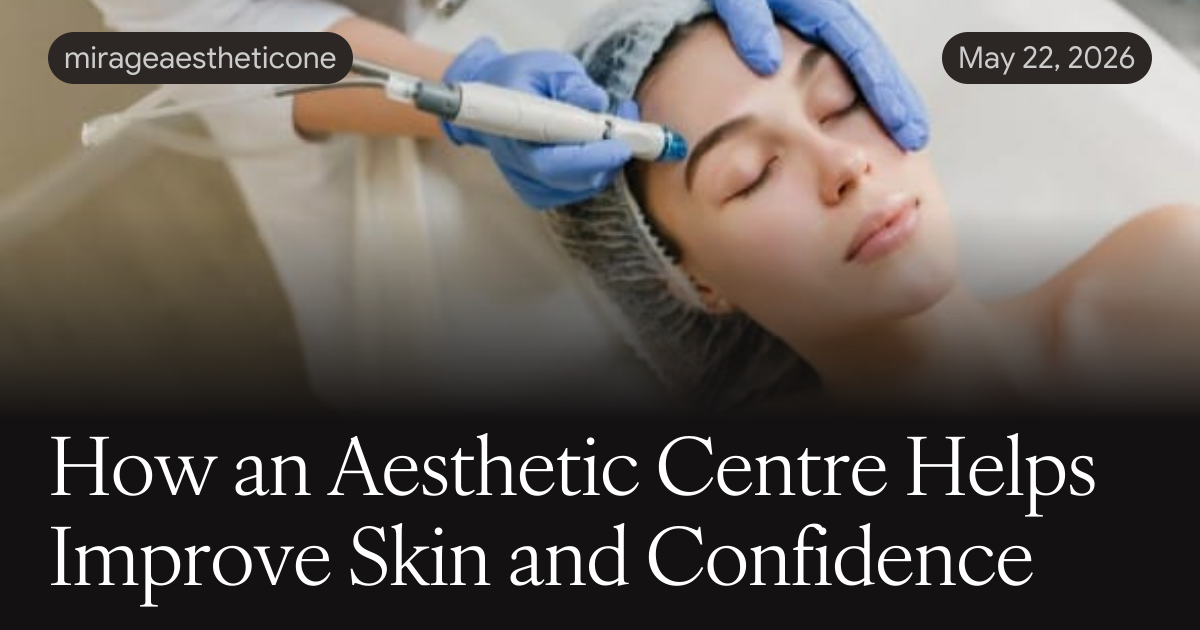 How an Aesthetic Centre Helps Improve Skin and Confidence