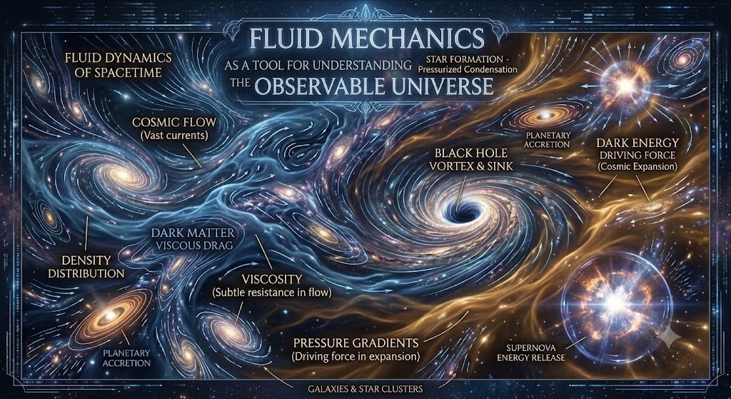 Fluid Mechanics as a Tool for Understanding the Observable Universe