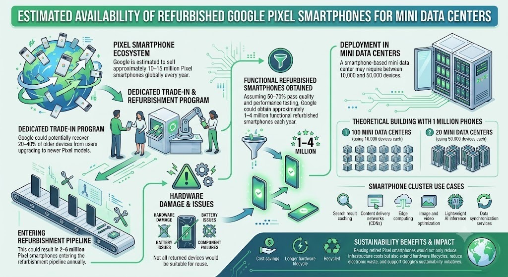 Google's Billion-Dollar Opportunity: Building Mini Data Centers From Retired Pixel Smartphones