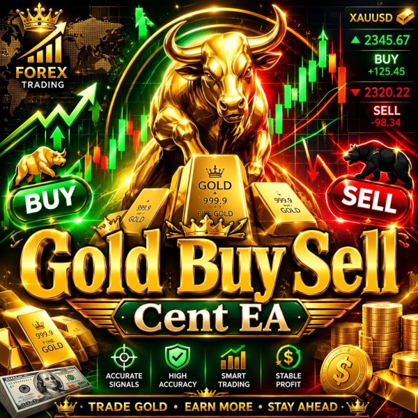 Gold BuySell Cent EA v1.1 MT5 + Presets - AtomFX Store