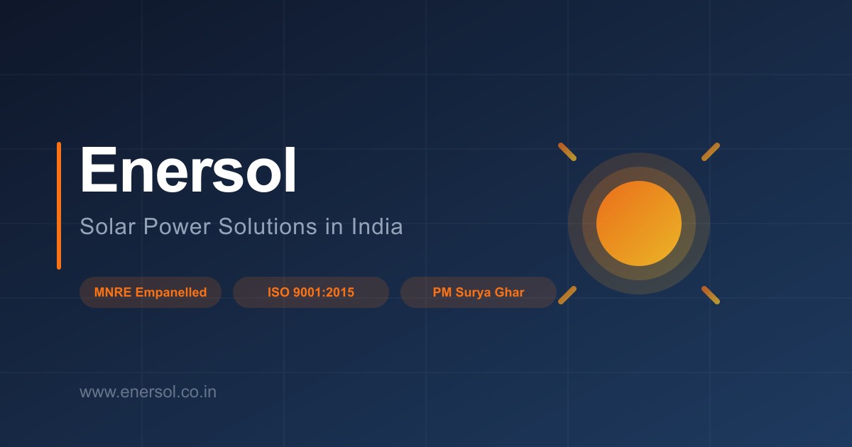 Industrial Solar Installation in India | Factory & Plant Solar | Enersol